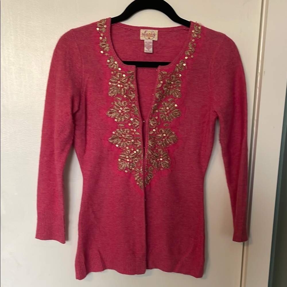 Plenty by Tracy Reece Embellished Cardigan